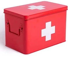Ecost prekė po grąžinimo Theo&amp;Cleo Medizin Box Metall, Erste Hilfe Kasten Koffer Schrank, Arzneischr (Atnaujinta)