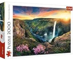 Dėlionė Ecost prekė po grąžinimo Trefl TR27091 Haifoss krioklys, Islandija 2000 dalių, aukštos kokybės, suau (Atnaujinta)