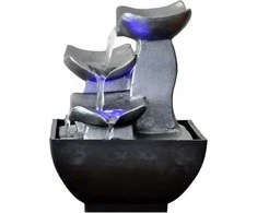 Ecost prekė po grąžinimo Zen 'Light Natural Boro Fontaine dervos sidabras 13 x 13 x 17 cm (Atnaujinta)