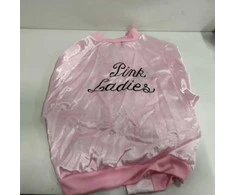Pink Ecost prekė po grąžinimo Smiffys moteriškas karnavalinis kostiumas „Rožinė Ladies“ striukė iš „Grease“ (Atnaujinta)