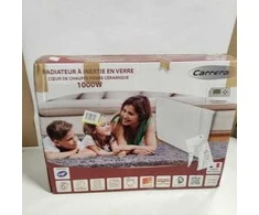 Ecost prekė po grąžinimo Cayenne 49590 šildytuvas, keraminis stiklas LCD 1000 W, balta (Atnaujinta)