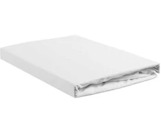 Ambiante Cotton Uni HL Baltas paklodė su guma Čiužinio dydis - 140x200 cm