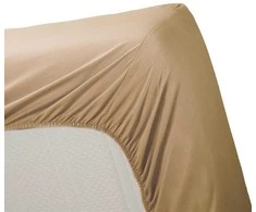 Ambiante Cotton Uni HL Khaki paklodė su guma Čiužinio dydis - 200x200 cm