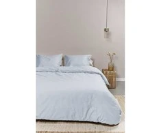 Ambiante Medvilnės patalynės komplektas Cotton Uni Light Mėlyna Pagalvės matmenys - 50x70 cm, Antklodės matmenys - 200x220 cm