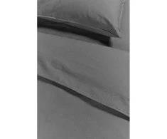 Ambiante Patalynės komplektas Cotton Uni Pilkas Pagalvės matmenys - 40x60 cm, Antklodės matmenys - 140x200 cm