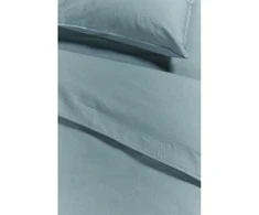 Ambiante Patalynės komplektas Cotton Uni Mėlyna Pagalvės matmenys - 50x70 cm, Antklodės matmenys - 200x200 cm