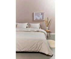 Ambiante Patalynės komplektas Cotton Uni Sand Pagalvės matmenys - 50x70 cm, Antklodės matmenys - 200x220 cm