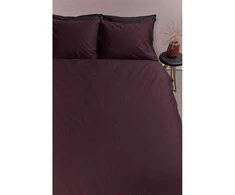 Ambiante Patalynės komplektas Cotton Uni Dark Raudona Pagalvės matmenys - 50x70 cm, Antklodės matmenys - 140x200 cm