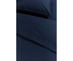 Ambiante Patalynės komplektas Cotton Uni Dark Mėlyna Pagalvės matmenys - 50x70 cm, Antklodės matmenys - 200x200 cm