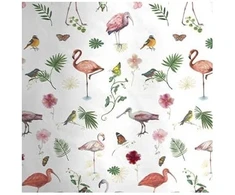 Beddinghouse Medvilninis vaikiškas pagalvės užvalkalas Flower Birds Rožinė Pagalvės matmenys - 40x60 cm
