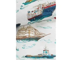 Beddinghouse Vaikiškas patalynės komplektas Ships Mėlyna Pagalvės matmenys - 50x70 cm, Antklodės matmenys - 135x200 cm