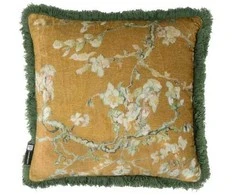 Dekoratyvinė pagalvė Van Gogh Blossom Fraying Ochre Pagalvės matmenys - 50x50 cm