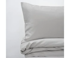 Fejos Namai EXCLUSIVE Sidabrinis PREMIUM satino patalynės komplektas Pagalvės matmenys - 50x70 cm, Antklodės matmenys - 140x200 cm