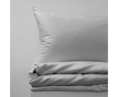 Fejos Namai PREMIUM satino patalynės komplektas FOG Pilkas Pagalvės matmenys - 50x70 cm, Antklodės matmenys - 200x220 cm