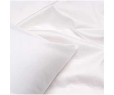 Fejos Namai PREMIUM satino vaikiškas patalynės komplektas COCONUT Baltas Pagalvės matmenys - 40x60 cm, Antklodės matmenys - 100x140 cm