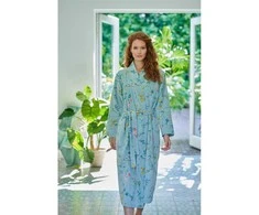 Pip Studio Chalatas Les Fleurs Mėlyna Chalato dydis - XL