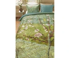 Van Gogh Patalynės komplektas Peach Trees Žalias Pagalvės matmenys - 50x70 cm, Antklodės matmenys - 140x200 cm