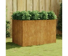 Aukštas sodo lovelis, 120x80x80cm, Corten plienas