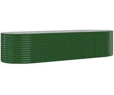 Aukštas sodo lovelis, žalias, 322x100x68cm, plienas