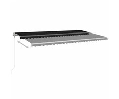 Automatinė markizė su LED/vėjo jutikliu, antracito, 600x350cm