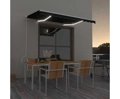 Automatinė markizė su LED/vėjo jutikliu, antracito, 300x250cm