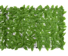 Balkono pertvara, 500x75cm, su žaliais lapais