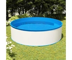Baseinas su pakabinamu skimeriu ir siurbliu, baltas, 350x90cm