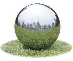 Baseino fontanas-sfera su LED, nerūd. plienas, 40 cm