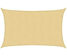 Burė nuo saulės, smėlio, 8x5m, 100% oksfordo poliesteris