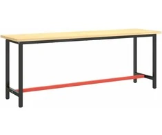 Darbastalio rėmas, juodas ir raudonas, 210x50x79cm, metalas