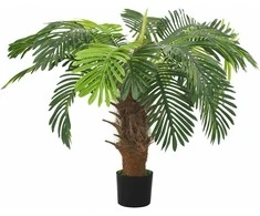 Dirbtinis paprastasis cikas su vazonu, žalias, 90 cm