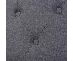 Dvivietė sofa, audinys, pilka