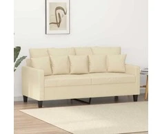 Dvivietė sofa, kreminės spalvos, 140cm, audinys