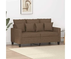 Dvivietė sofa, rudos spalvos, 120cm, audinys