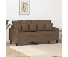 Dvivietė sofa, rudos spalvos, 140cm, audinys
