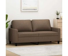 Dvivietė sofa, rudos spalvos, 140cm, audinys