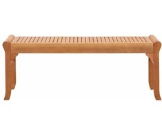 Dvivietis sodo suoliukas, 120cm, eukalipto medienos masyvas