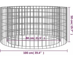 Gabiono laužavietė, 100cm skersmens, galvanizuota geležis