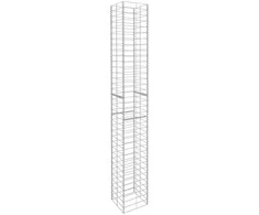 Gabionų krepšiai, 3 vnt., 25x25x197cm, galvanizuotas plienas