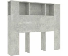 Galvūgalis-spintelė, betono pilkos spalvos, 120x18,5x102,5cm