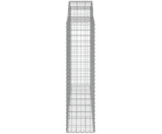 Išlenkti gabiono krepšiai, 13vnt., 200x50x160/180cm, geležis