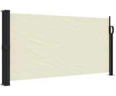 Ištraukiama šoninė markizė, kreminės spalvos, 100x300cm