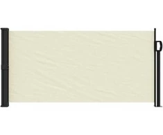 Ištraukiama šoninė markizė, kreminės spalvos, 100x300cm