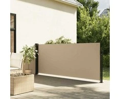 Ištraukiama šoninė markizė, smėlio spalvos, 100x300cm