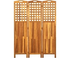 Kambario pertvara, 3 dalių, 121x2x170cm, akacijos masyvas