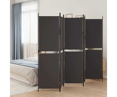 Kambario pertvara, 5 dalių, rudos spalvos, 250x180cm, audinys