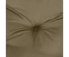 Kėdės pagalvėlės, 6vnt., taupe, 120x50x7cm, audinys