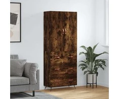 Komoda, dūminio ąžuolo spalvos, 69,5x34x180cm, apdirbta mediena