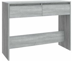 Konsolinis staliukas, pilkos ąžuolo spalvos, 100x35x76,5cm, MDP