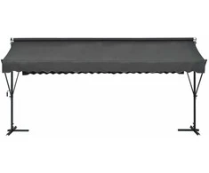 Laisvai pastatoma stoginė, antracito spalvos, 500x300cm